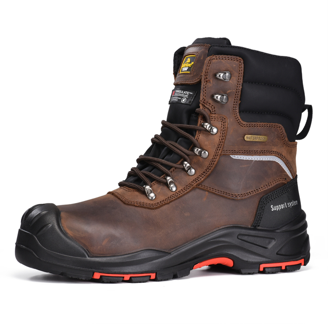 Isolierte wasserdichte Winter-Sicherheitsstiefel | Öl- und Gas-Arbeitsstiefel H-9552
